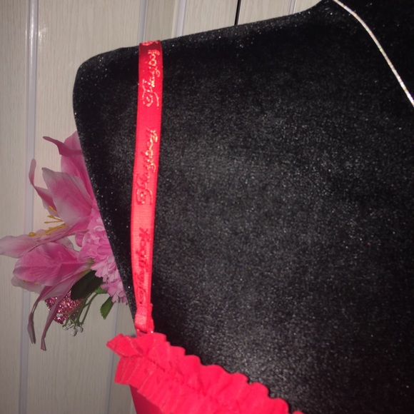 Y2K Playboy Lingerie top with rhinestones … - Picture 5 of 9